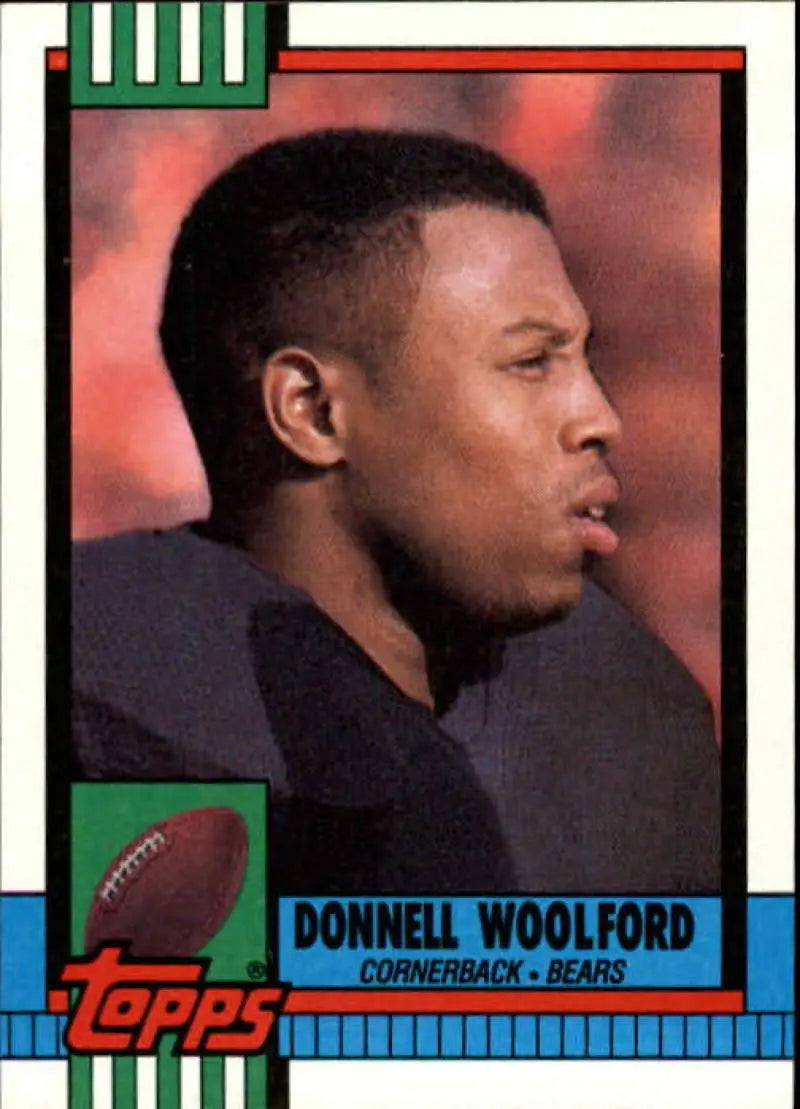 1990 Topps #379 Donnell Woolford EX Excellent Chicago Bears Football Card - Football Card Single