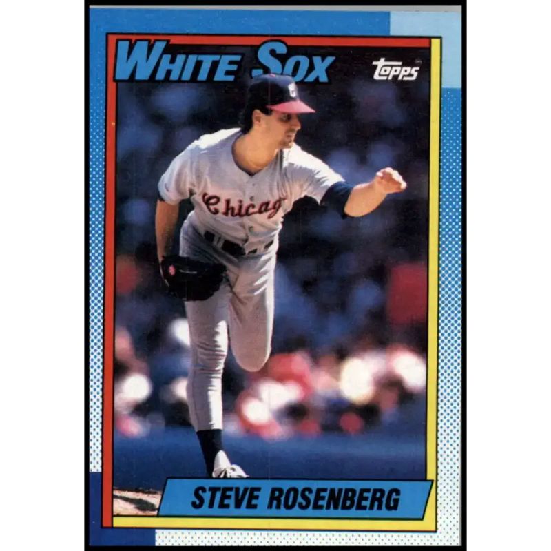 1990 Topps #379 Steve Rosenberg NM-MT Chicago White Sox Baseball Card - Baseball Card Single