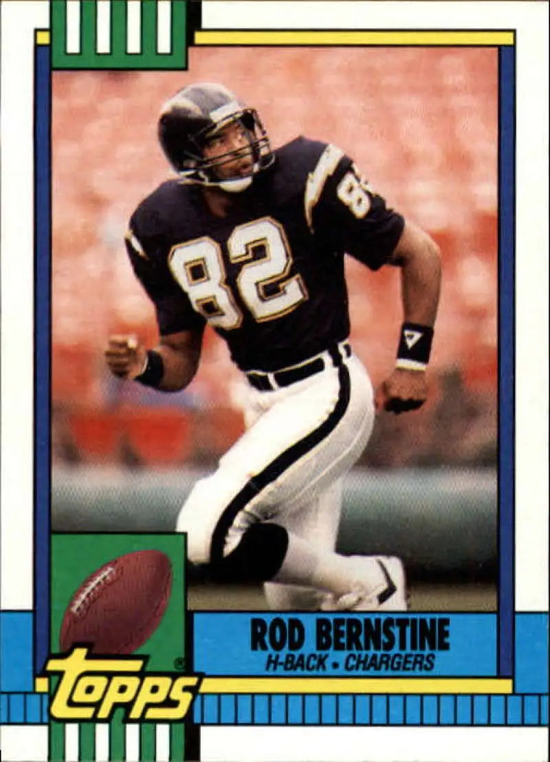 1990 Topps #382 Rod Bernstine EX Excellent San Diego Chargers Football Card - Football Card Single