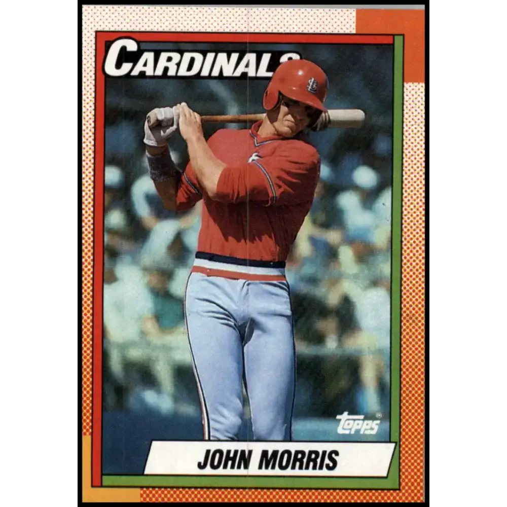 1990 Topps #383 John Morris NM-MT St. Louis Cardinals Baseball Card - Baseball Card Single