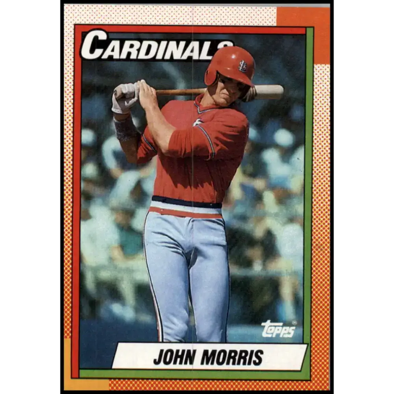 1990 Topps #383 John Morris NM-MT St. Louis Cardinals Baseball Card - Baseball Card Single