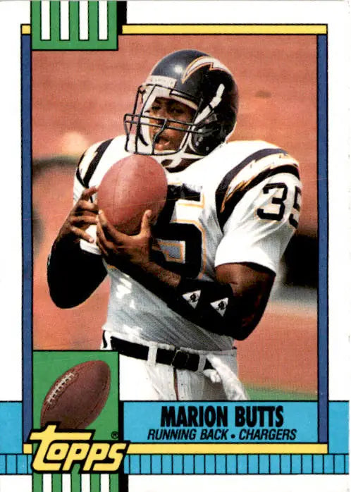 1990 Topps #383b Marion Butts - Football Card Single