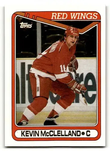 1990 Topps #389 Kevin McClelland Detroit Red Wings Hockey Cards NM N ID:55519 - Hockey Card Single