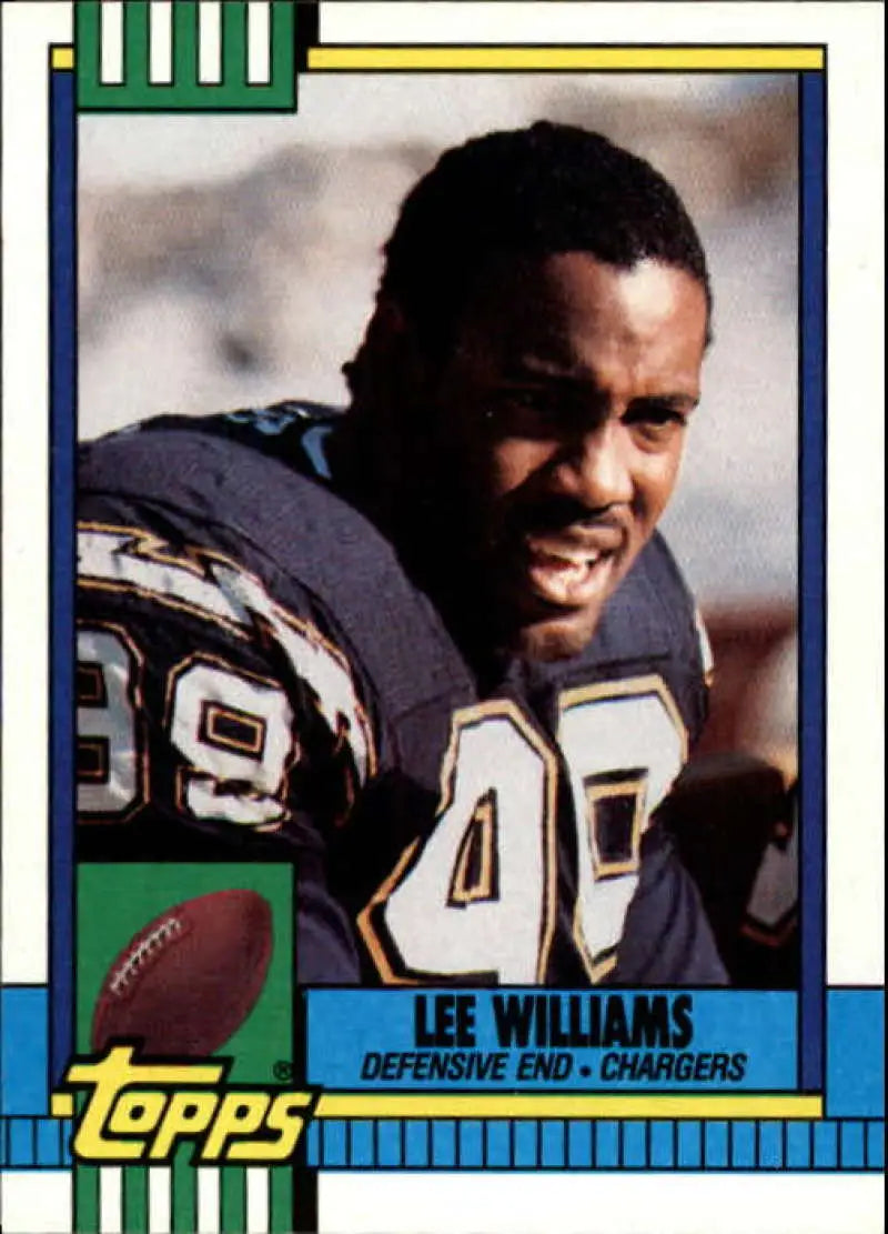 1990 Topps #389 Lee Williams EX Excellent San Diego Chargers Football Card - Football Card Single