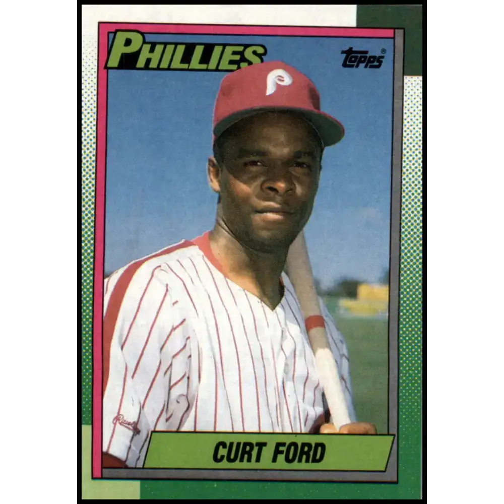 1990 Topps #39 Curt Ford NM-MT Philadelphia Phillies Baseball Card - Baseball Card Single