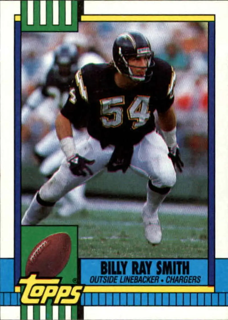 1990 Topps #393 Billy Ray Smith EX Excellent San Diego Chargers Football Card - Football Card Single
