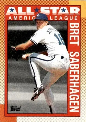 1990 Topps #393 Bret Saberhagen - Baseball Card Single