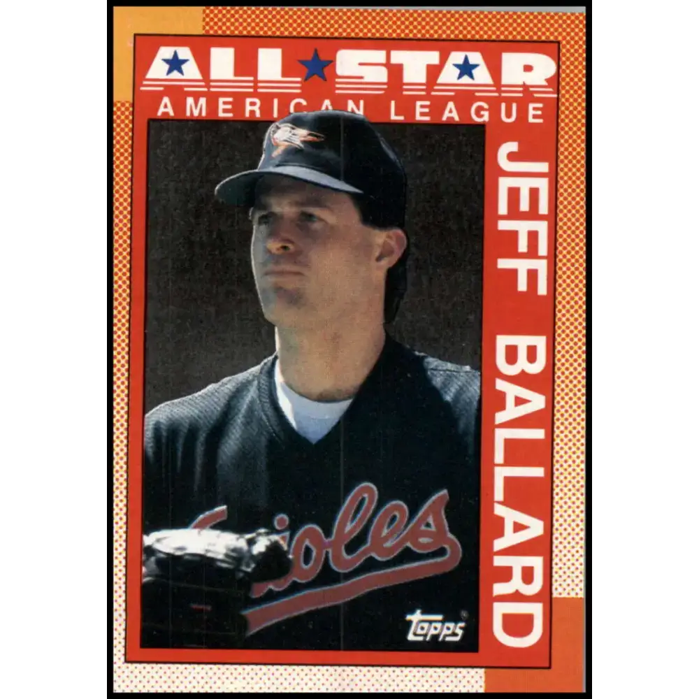 1990 Topps #394 Jeff Ballard AS NM-MT Baltimore Orioles Baseball Card - Baseball Card Single