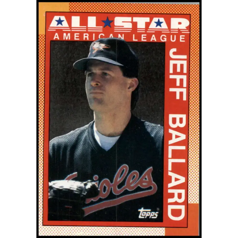 1990 Topps #394 Jeff Ballard AS NM-MT Baltimore Orioles Baseball Card - Baseball Card Single