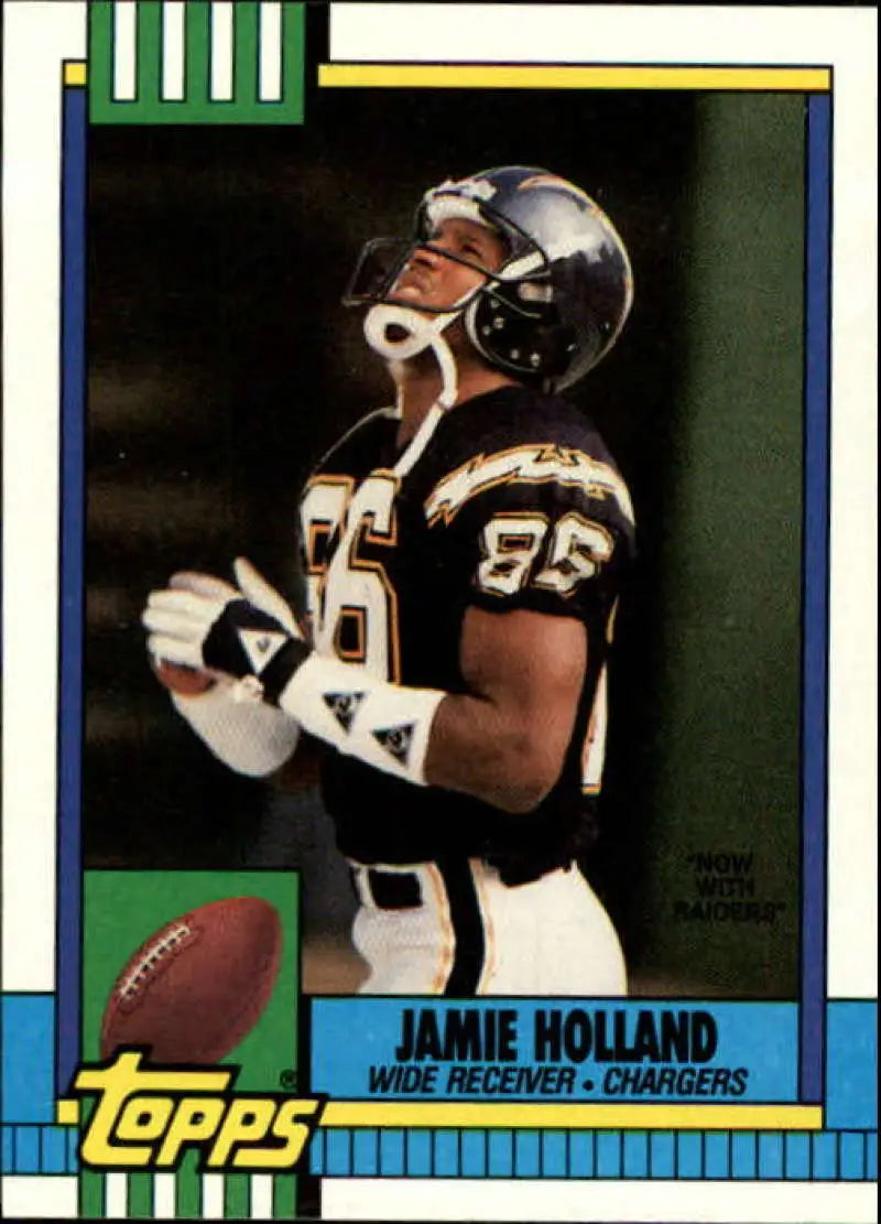1990 Topps #398 Jamie Holland EX Excellent Los Angeles Raiders Football Card - Football Card Single
