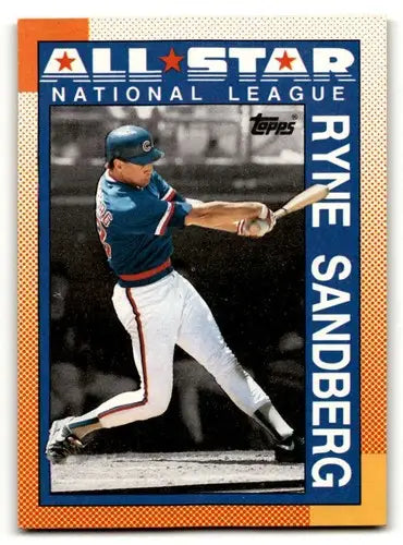 Original gloss Ryne Sandberg baseball card Chicago Cubs Sandberg Chicago Cubs collectible