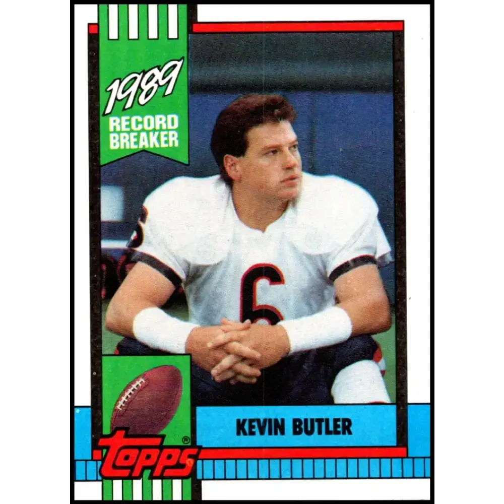 1990 Topps #4 Kevin Butler EX Excellent Chicago Bears Football Card - Football Card Single