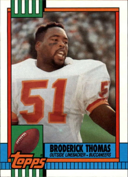 1990 Topps #403 Broderick Thomas EX Excellent Tampa Bay Buccaneers Football Card