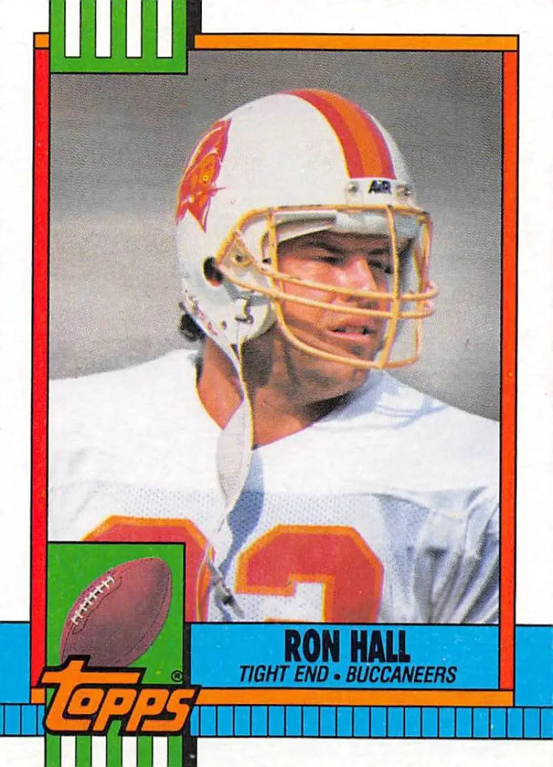 1990 Topps #404 Ron Hall EX Excellent Tampa Bay Buccaneers Football Card - Football Card Single