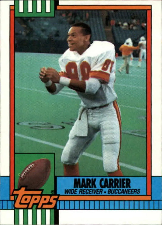 1990 Topps #405 Mark Carrier EX Excellent Tampa Bay Buccaneers Football Card