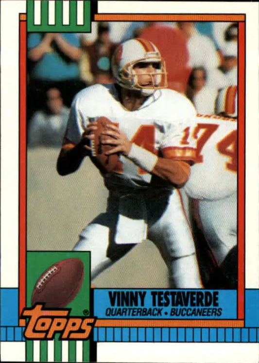 1990 Topps #407 Vinny Testaverde EX Excellent Tampa Bay Buccaneers Football Card