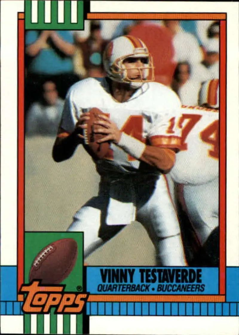 1990 Topps #407 Vinny Testaverde EX Excellent Tampa Bay Buccaneers Football Card - Football Card Single