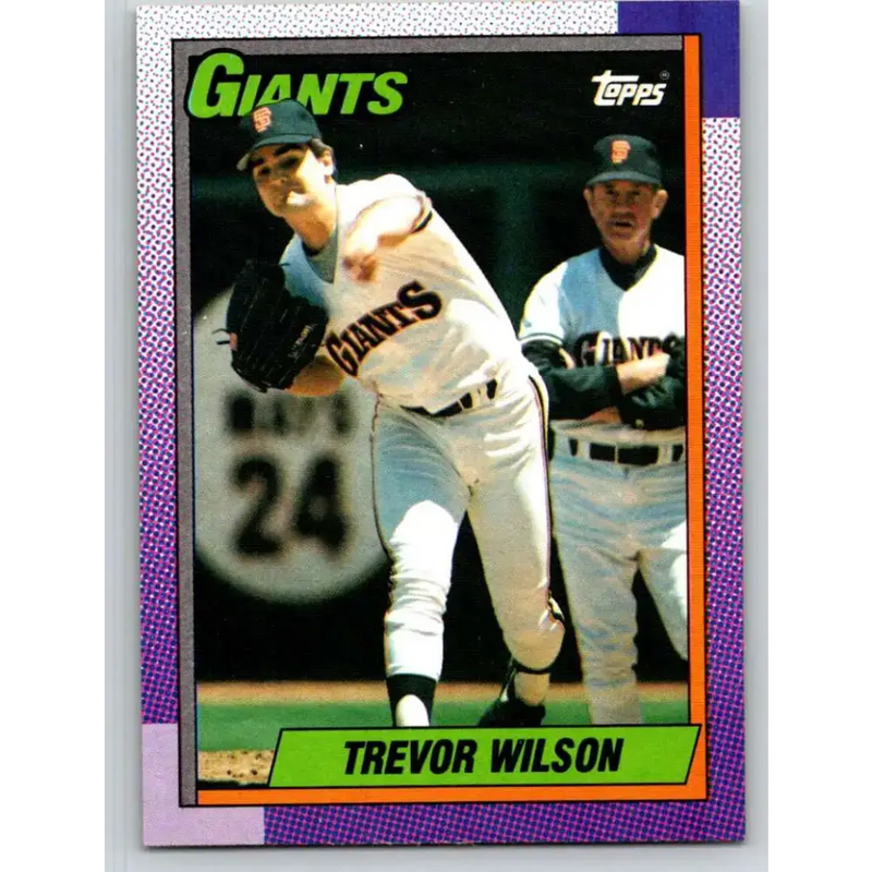 1990 Topps #408 Trevor Wilson NM-MT San Francisco Giants Baseball Card - Baseball Card Single
