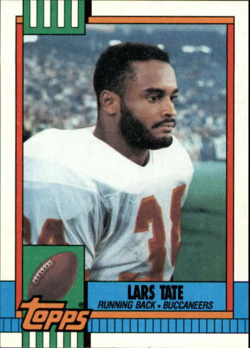 1990 Topps #409 Lars Tate EX Excellent Tampa Bay Buccaneers Football Card - Football Card Single