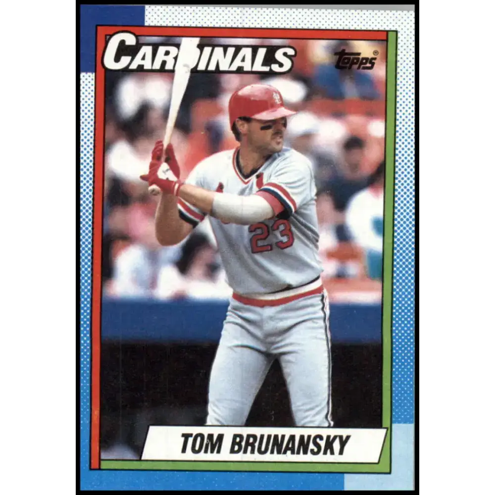 1990 Topps #409 Tom Brunansky NM-MT St. Louis Cardinals Baseball Card - Baseball Card Single