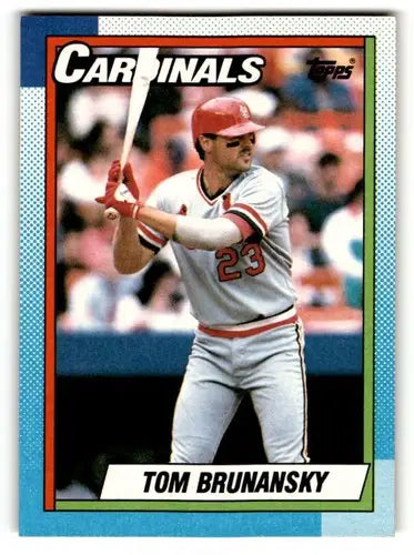 1990 Topps #409 Tom Brunansky St. Louis Cardinals Baseball Cards EX/ ID:53588 - Baseball Card Single