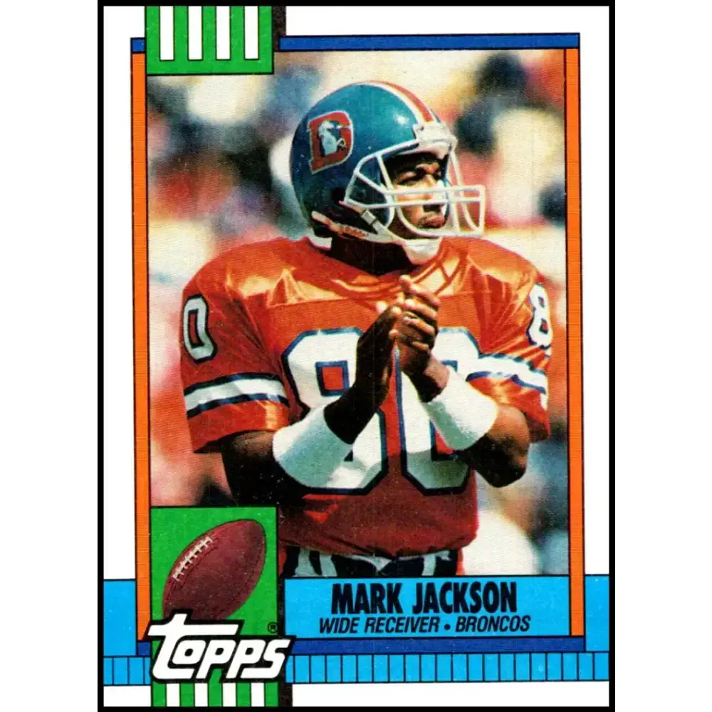 1990 Topps #41 Mark Jackson EX Excellent Denver Broncos Football Card - Football Card Single