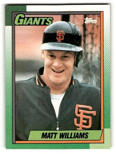 Original gloss Matt Williams San Francisco Giants baseball card in excellent condition