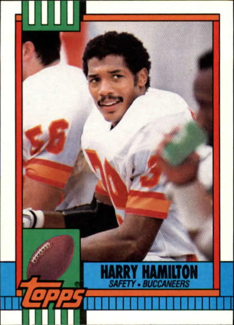 1990 Topps #410 Harry Hamilton EX Excellent Tampa Bay Buccaneers Football Card - Football Card Single
