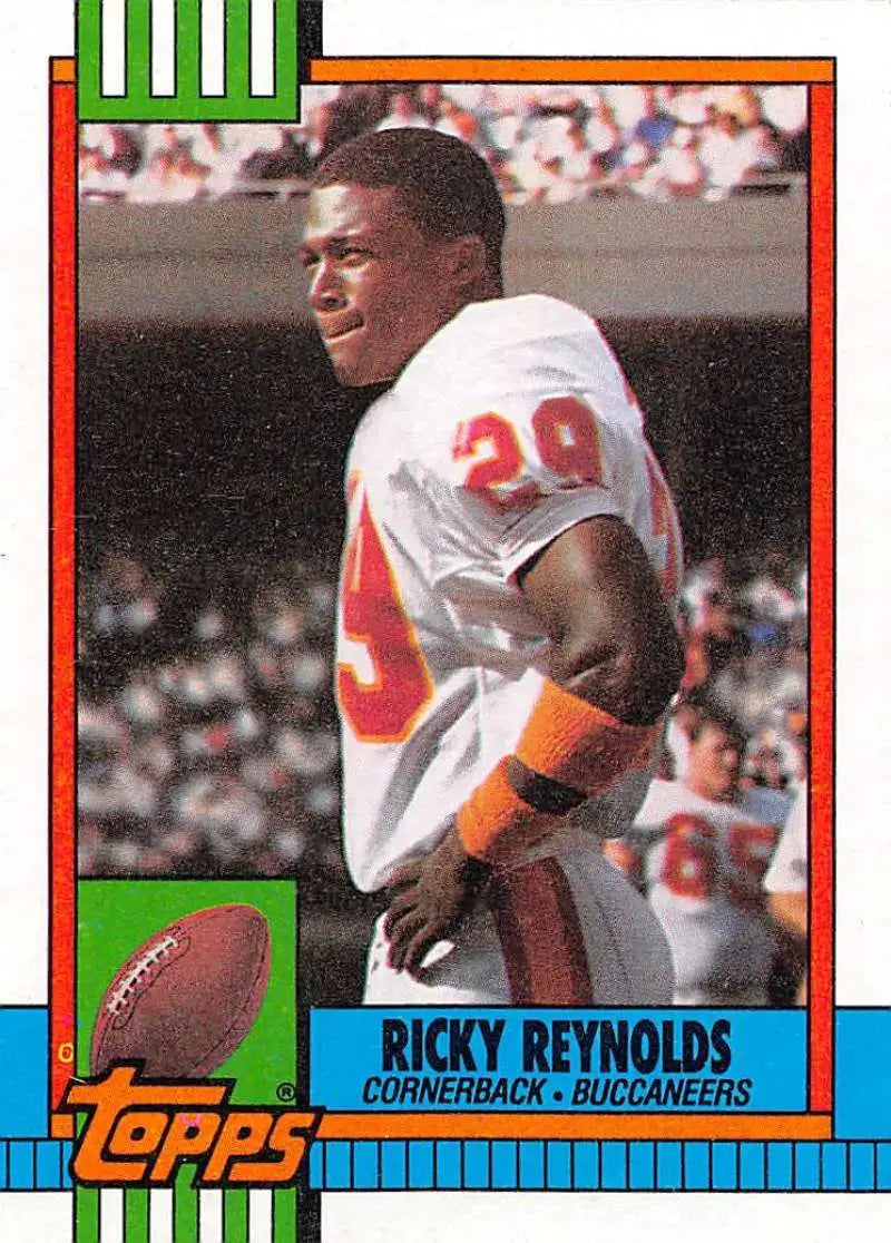 1990 Topps #411 Ricky Reynolds EX Excellent Tampa Bay Buccaneers Football Card - Football Card Single