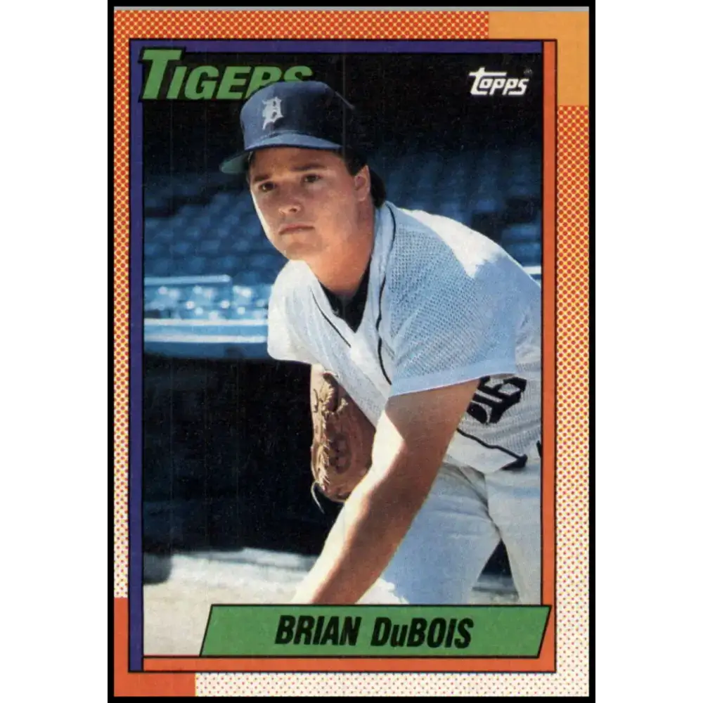 1990 Topps #413 Brian DuBois NM-MT RC Rookie Detroit Tigers Baseball Card - Baseball Card Single