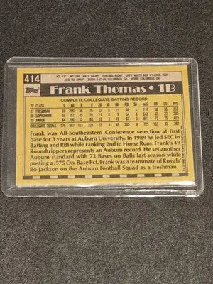 1990 Topps #414b Frank Thomas - Baseball Card Single