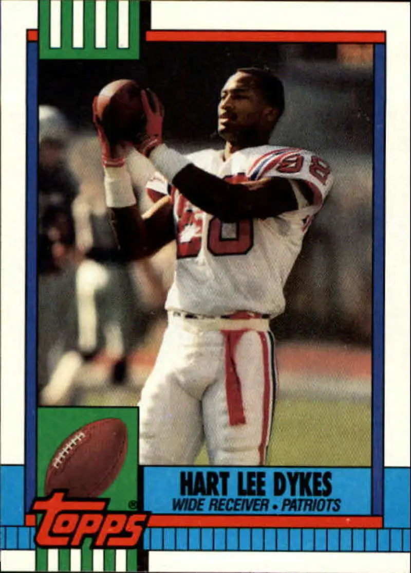 1990 Topps #417 Hart Lee Dykes EX Excellent New England Patriots Football Card - Football Card Single