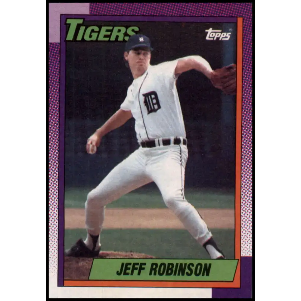 1990 Topps #42 Jeff Robinson NM-MT Detroit Tigers Baseball Card - Baseball Card Single