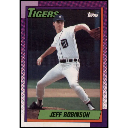 1990 Topps #42 Jeff Robinson NM-MT Detroit Tigers Baseball Card - Baseball Card Single