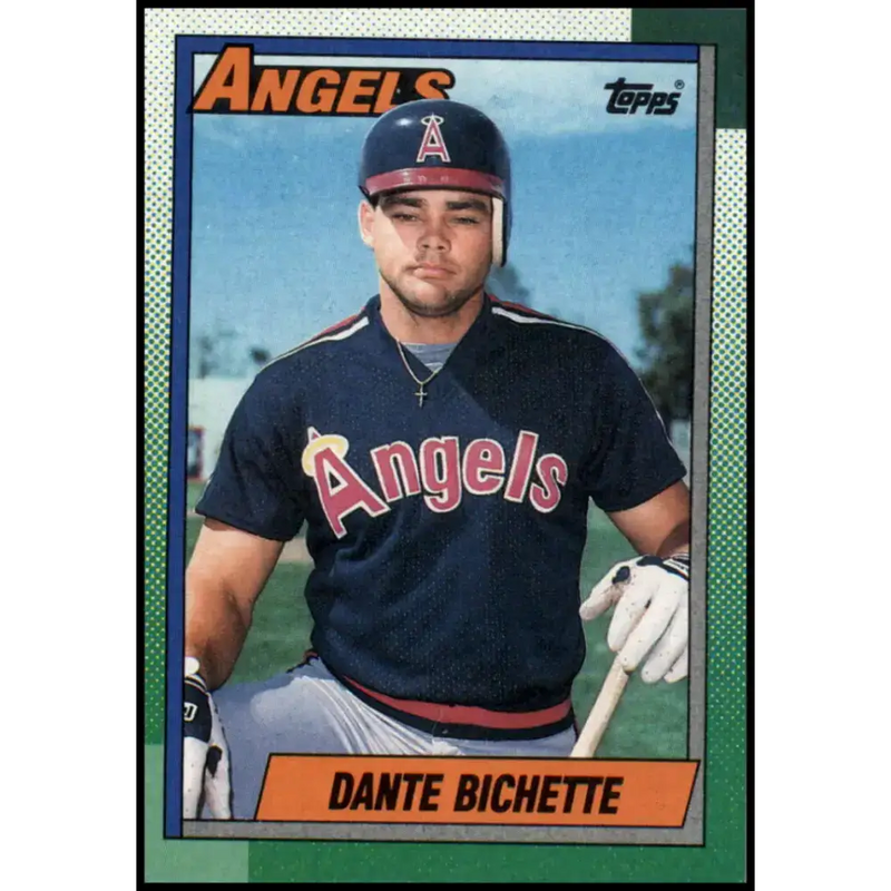 1990 Topps #43 Dante Bichette NM-MT California Angels Baseball Card - Baseball Card Single