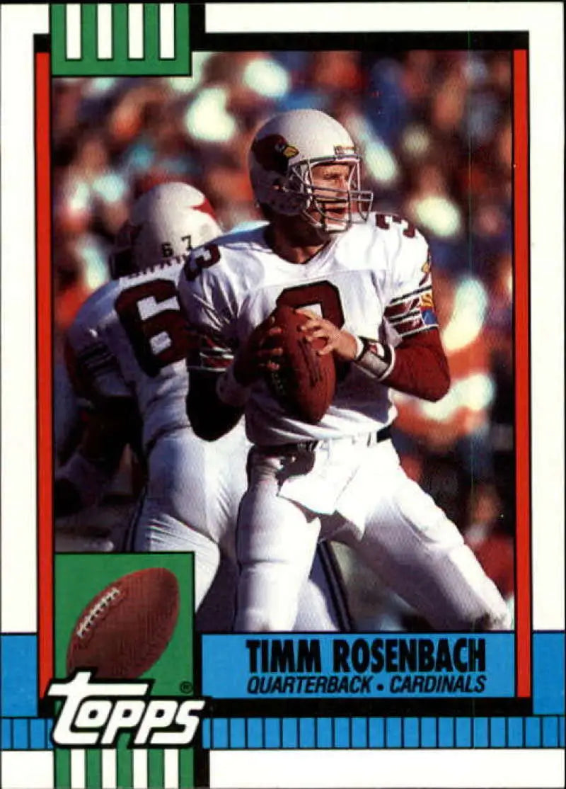 1990 Topps #434 Timm Rosenbach EX Excellent Phoenix Cardinals Football Card - Football Card Single