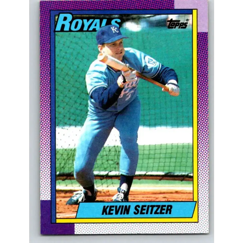 1990 Topps #435 Kevin Seitzer NM-MT Kansas City Royals Baseball Card - Baseball Card Single