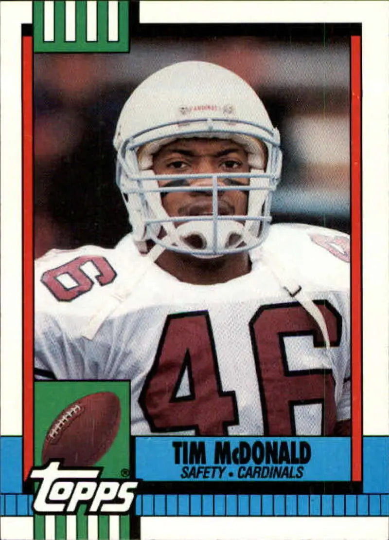 1990 Topps #435 Tim McDonald EX Excellent Phoenix Cardinals Football Card - Football Card Single