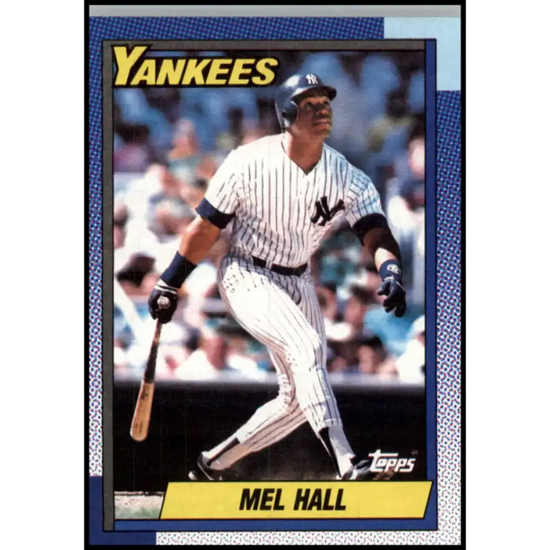 1990 Topps #436 Mel Hall NM-MT New York Yankees Baseball Card - Baseball Card Single