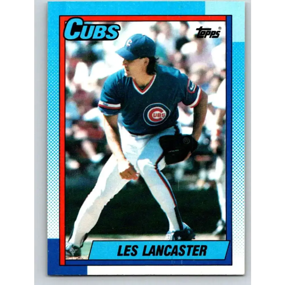 1990 Topps #437 Les Lancaster NM-MT Chicago Cubs Baseball Card - Baseball Card Single