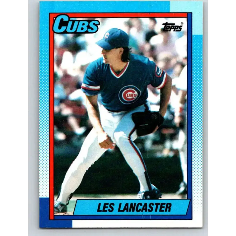 1990 Topps #437 Les Lancaster NM-MT Chicago Cubs Baseball Card - Baseball Card Single