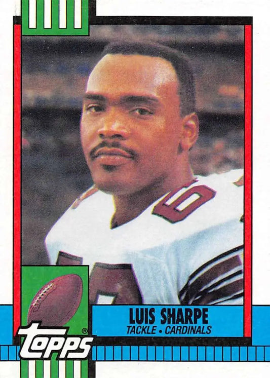 1990 Topps #437 Luis Sharpe EX Excellent Phoenix Cardinals Football Card - Football Card Single