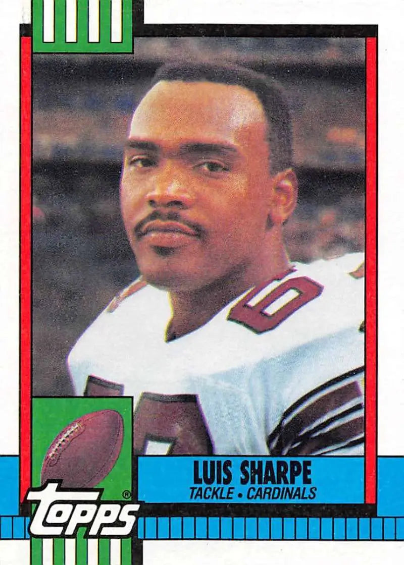 1990 Topps #437 Luis Sharpe EX Excellent Phoenix Cardinals Football Card - Football Card Single
