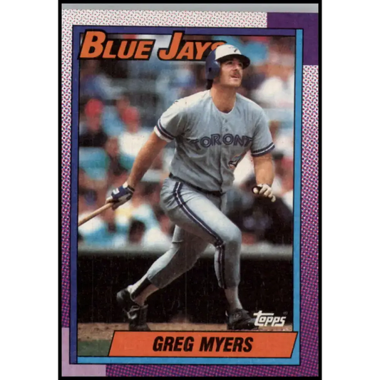 1990 Topps #438 Greg Myers NM-MT Toronto Blue Jays Baseball Card - Baseball Card Single
