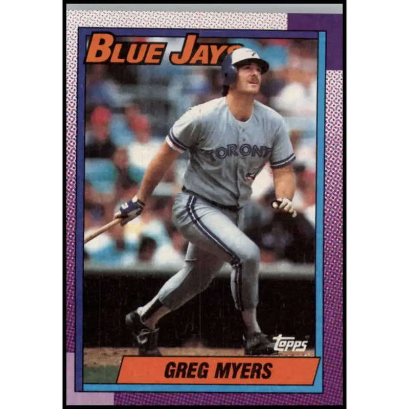 1990 Topps #438 Greg Myers NM-MT Toronto Blue Jays Baseball Card - Baseball Card Single