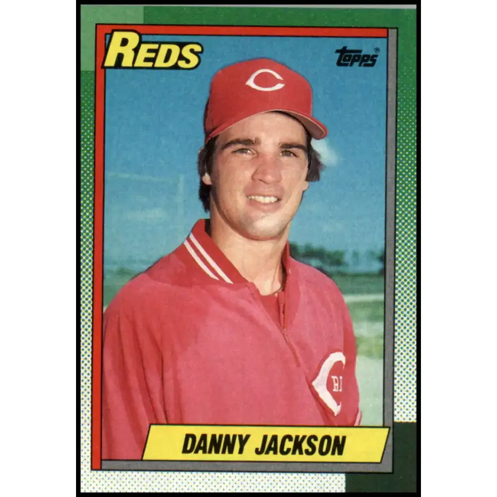 1990 Topps #445 Danny Jackson NM-MT Cincinnati Reds Baseball Card - Baseball Card Single