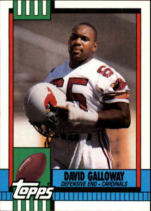 1990 Topps #445 David Galloway EX Excellent Phoenix Cardinals Football Card - Football Card Single