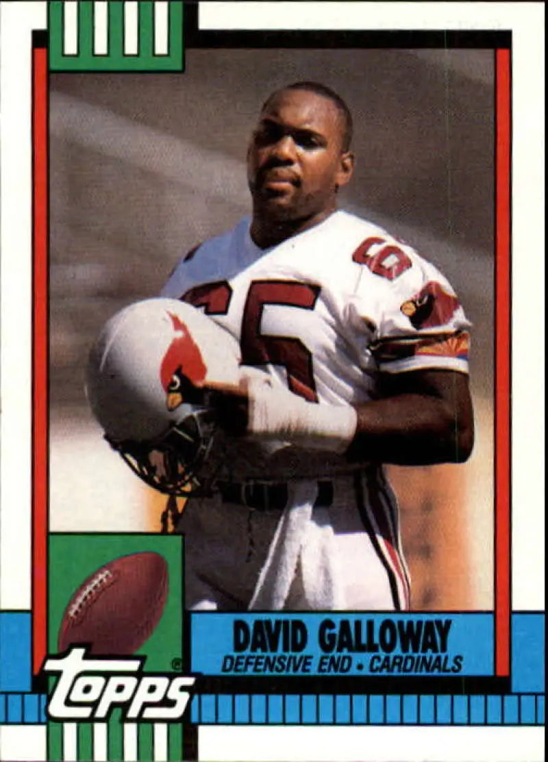 1990 Topps #445 David Galloway EX Excellent Phoenix Cardinals Football Card - Football Card Single