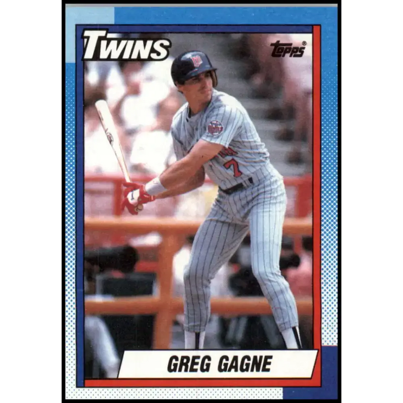 1990 Topps #448 Greg Gagne NM-MT Minnesota Twins Baseball Card - Baseball Card Single