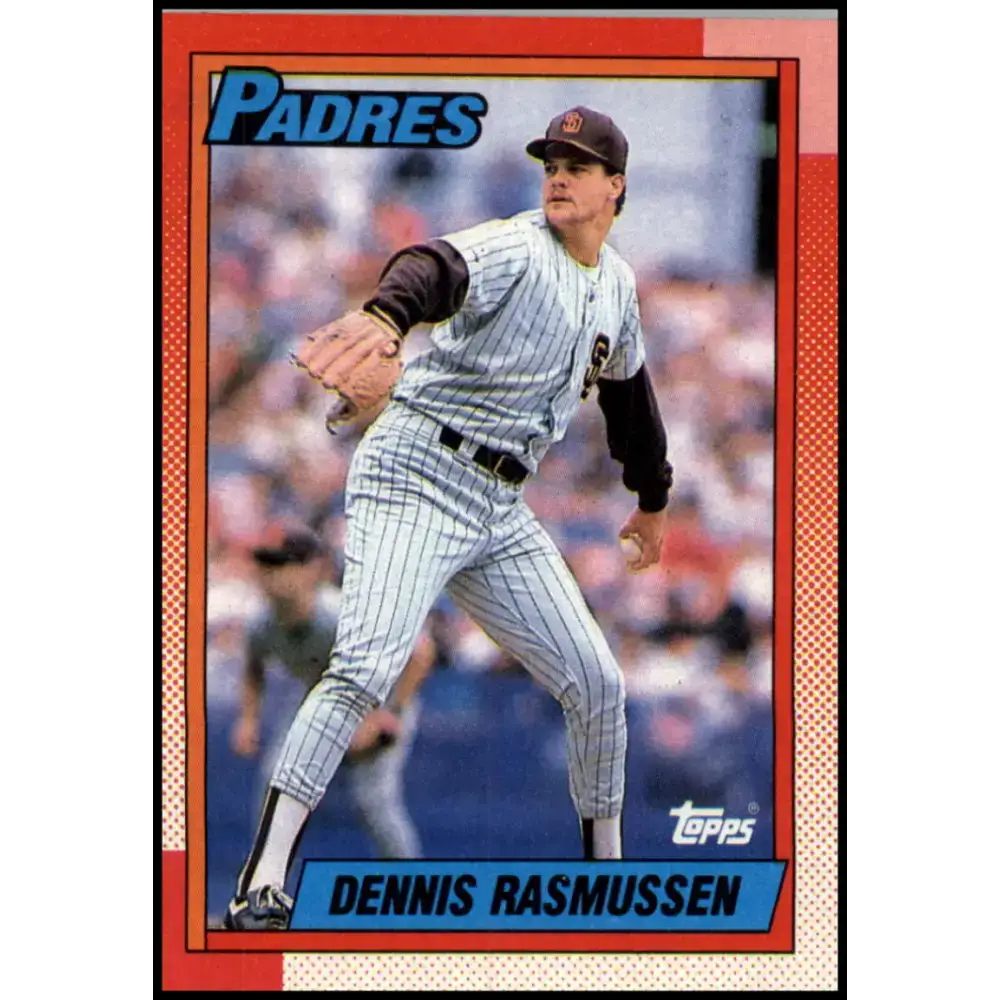 1990 Topps #449 Dennis Rasmussen NM-MT San Diego Padres Baseball Card - Baseball Card Single